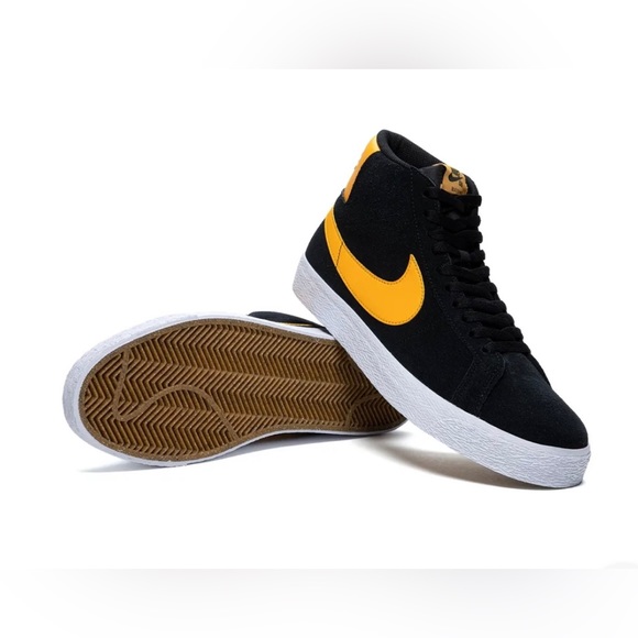 ZOOM BLAZER MID SB 'BLACK UNIVERSITY GOLD' - Picture 1 of 13